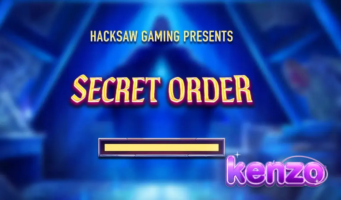 Tampilan visual slot Secret Order dengan tema okultisme dan simbol mistis.